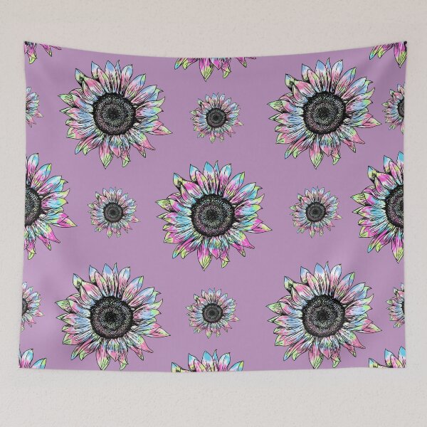 Item preview, Tie Dye Colorful Sunflowers Pattern - Purple designed and sold by MysticMagpie.