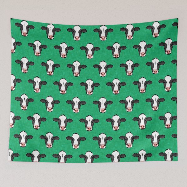 Item preview, Holstein-Friesian cows on green designed and sold by littlearrow.
