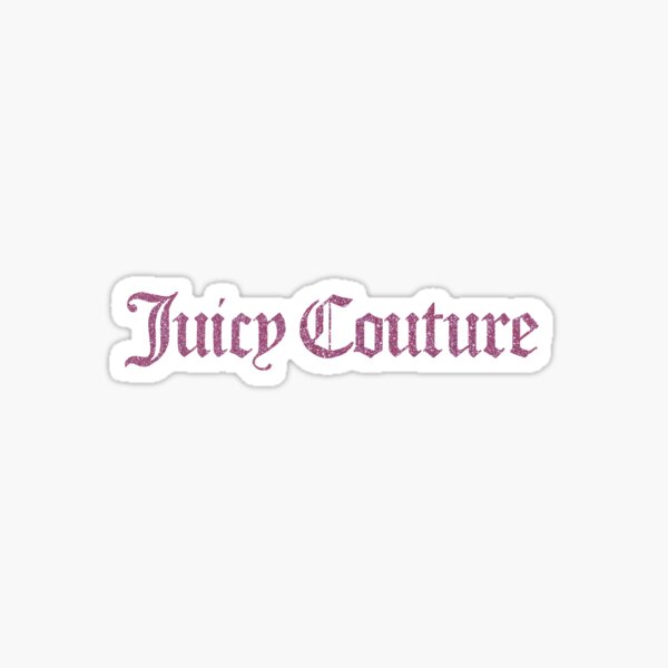 Juicy Couture pink glitter Sticker