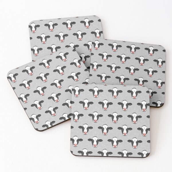 Item preview, Holstein-Friesian cows on grey designed and sold by littlearrow.