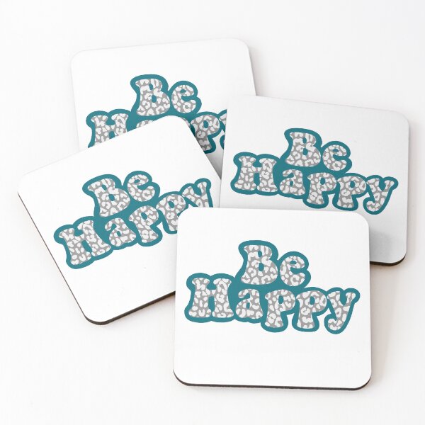 Item preview, Be Happy - Teal Leopard designed and sold by kasantoro.