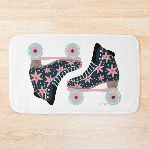 Artikelvorschau, Retro Rollschuhe - Denim & Pink entworfen und verkauft von Cat Coquillette.