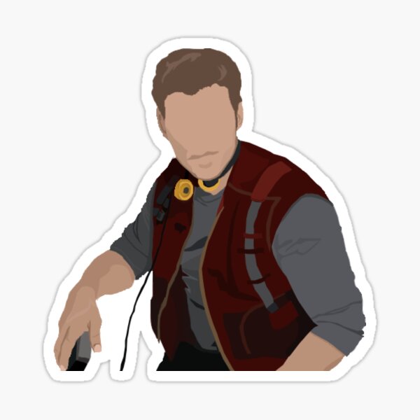 Item preview, Chris Pratt GOTG Sticker designed and sold by sweet-anne-.
