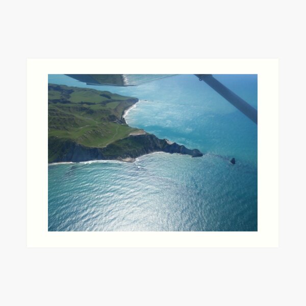 Cape Kidnappers by plane Art Print