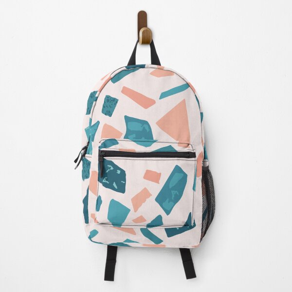 Item preview, Terrazzo // modern pastel orange, turquoise pattern designed and sold by NordicSommer.
