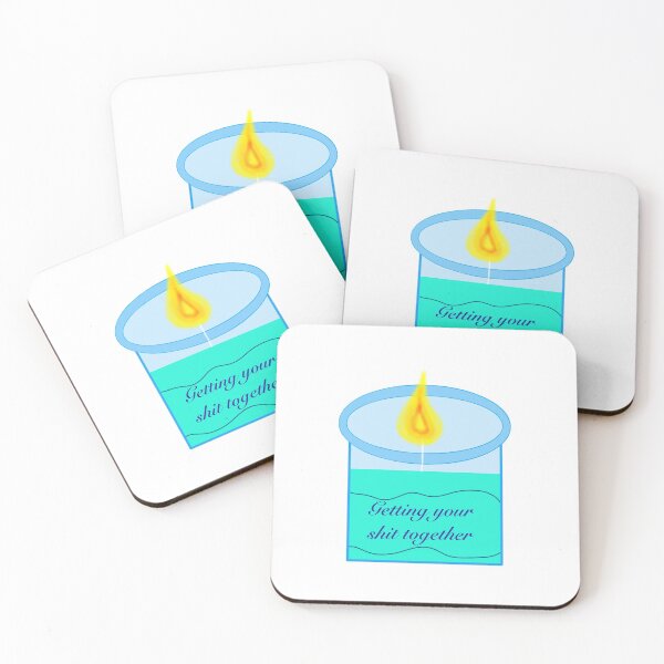 Item preview, Candle smelling like getting your shit together  designed and sold by EarthlingHelena.
