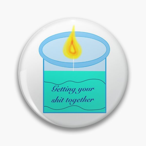 Item preview, Candle smelling like getting your shit together  designed and sold by EarthlingHelena.