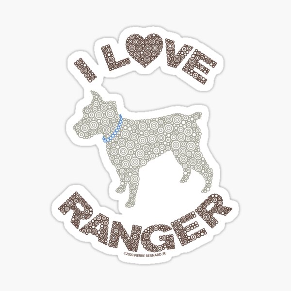 Item preview, I LOVE RANGER Circle Design designed and sold by Pierre Bernard Jr.