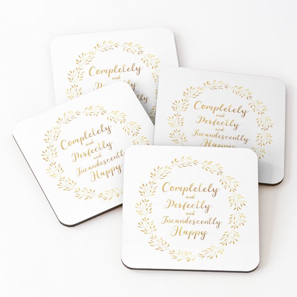 Item preview, Completely and Perfectly and Incandescently Happy | Gold designed and sold by RocketPunchSC.