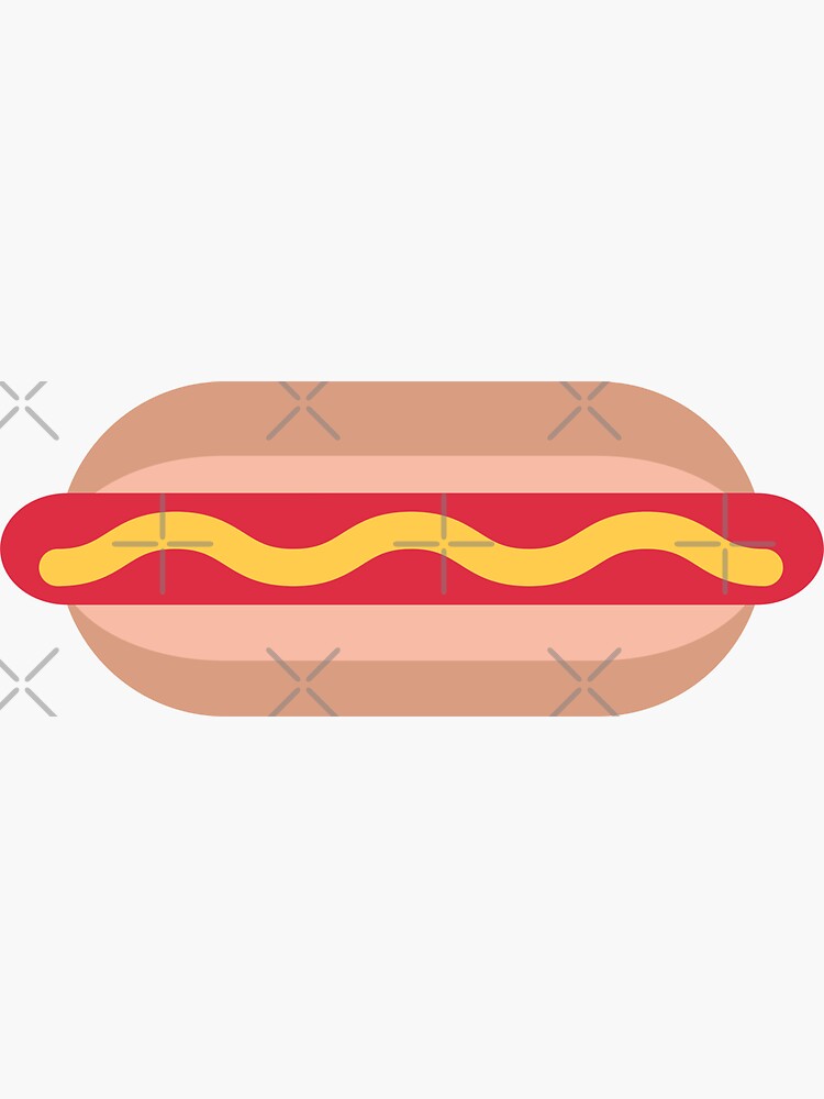 hot-dog-bun-emoji-sticker-for-sale-by-cbelan-redbubble