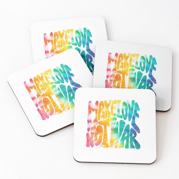 Item preview, MAKE LOVE NOT WAR - RAINBOW TIE DYE designed and sold by Glossypop.