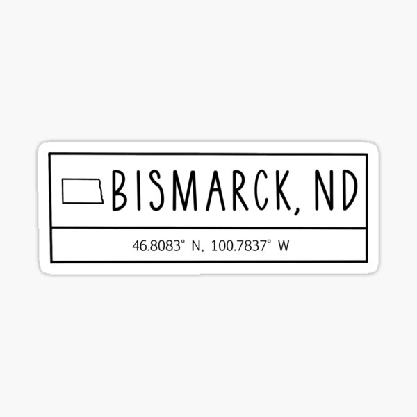 Item preview, Bismarck North Dakota Coordinates designed and sold by Emily Designs.