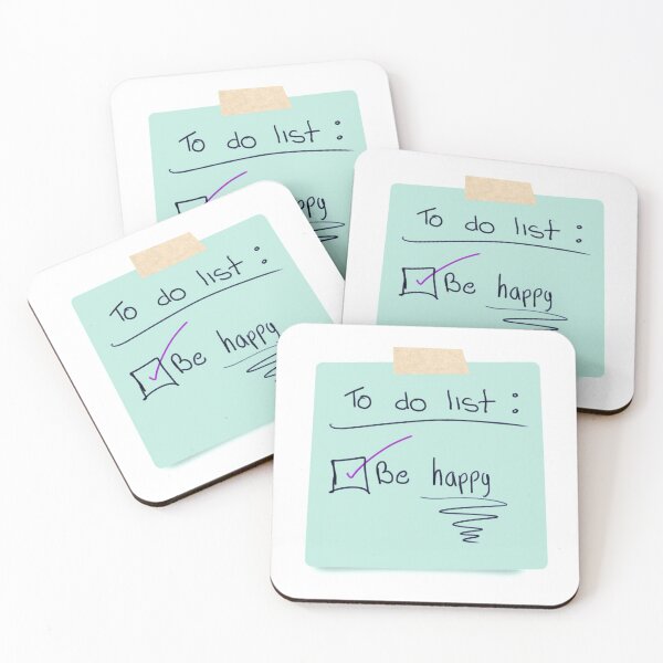Item preview, To do list: Be happy - post it note  designed and sold by Leshlie Guzmán.