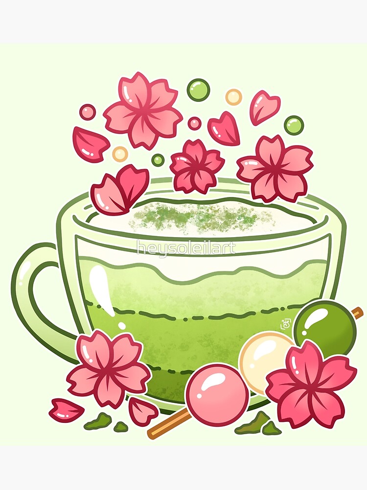Té Sakura Matcha de heysoleilart