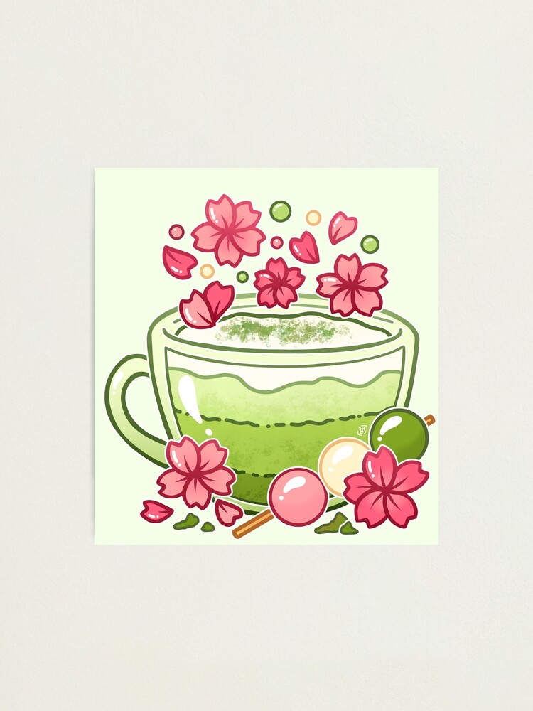 Vista alternativa de Lámina fotográfica Té Sakura Matcha