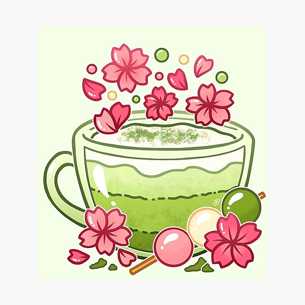 Sakura Matcha Tea Photographic Print