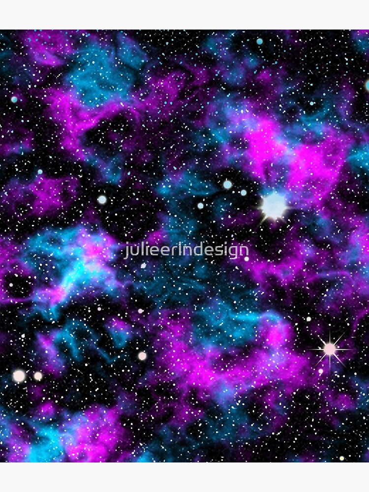 Purple and Blue Galaxy by julieerindesign