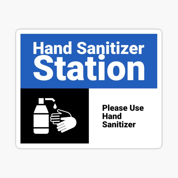 Item preview, Hand Sanitizer Station - Please Use Hand Sanitizer - Sign designed and sold by SocialShop.