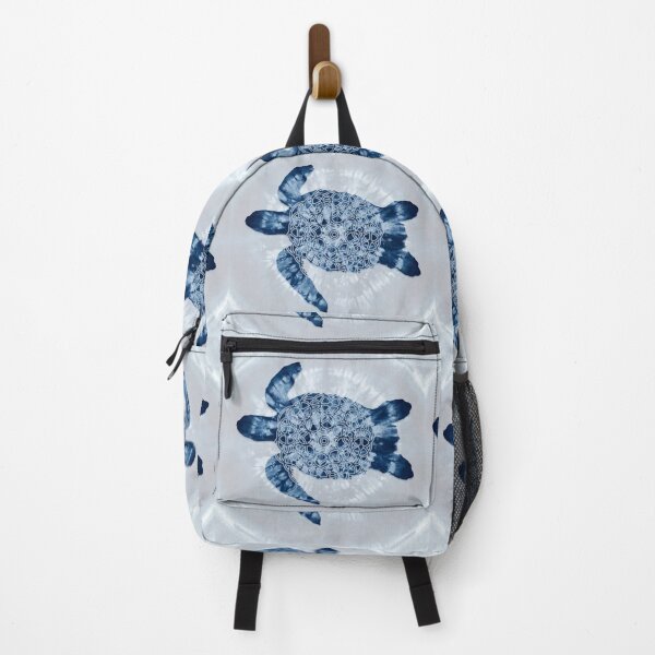 Item preview, Loggerhead Turtle Indigo Blue Mandala tie dye designed and sold by Glimmersmith.