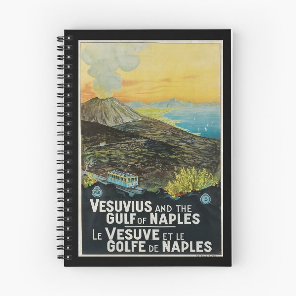 Artikelvorschau, ENIT Vesuvius and the Gulf of Naples retro poster entworfen und verkauft von CorasPosters.