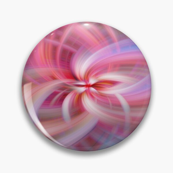 Item preview, Almendra: Abstract Fractal Flower/Vortex Pattern in Pink and Blue designed and sold by Josie Elias.