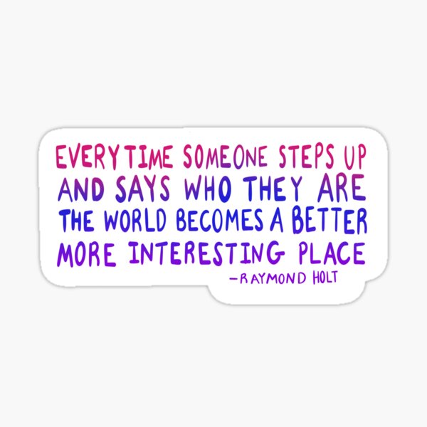 Item preview, Brooklyn Nine-Nine Captain Holt Quote designed and sold by brittstickz.