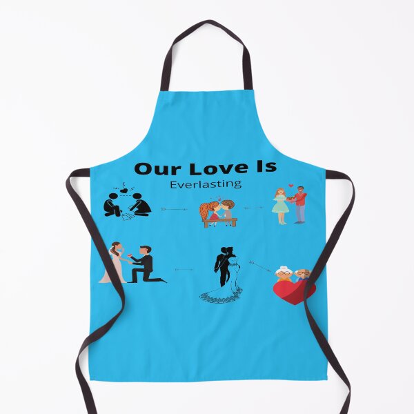 Item preview, Our Love Is Everlasting with a blue background designed and sold by Vero De.