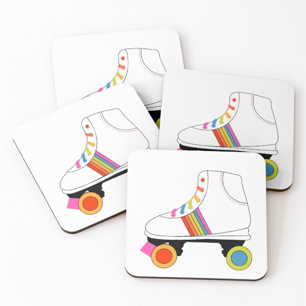 Item preview, pride rainbow roller skaates designed and sold by americanteenart.
