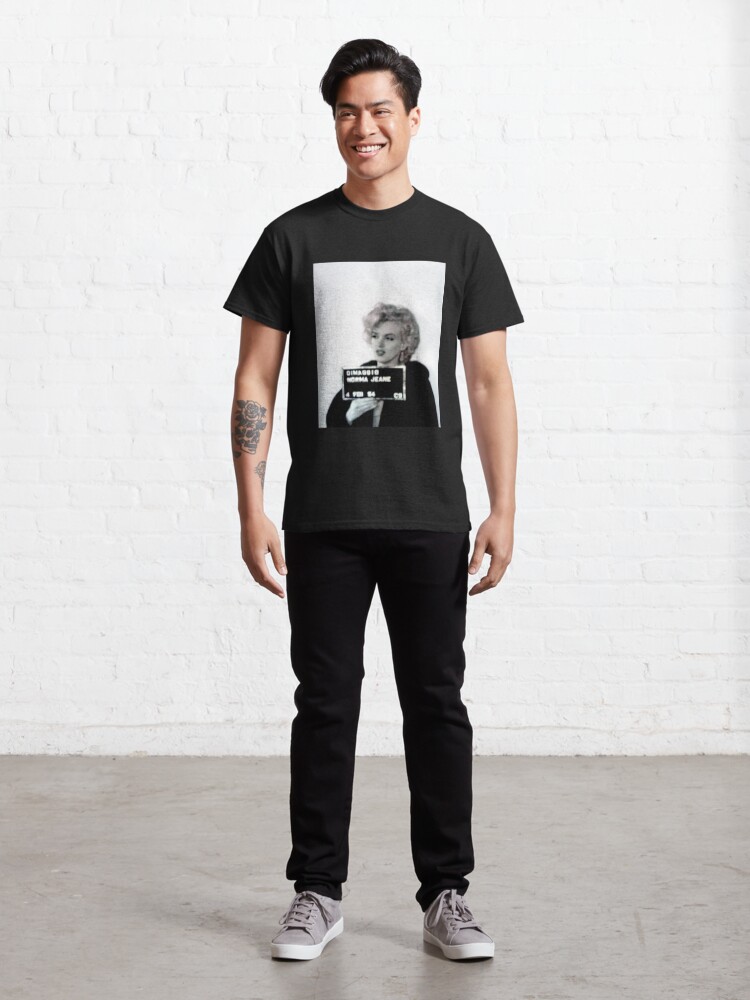Discover Marilyn Monroe's mugshot T-Shirt