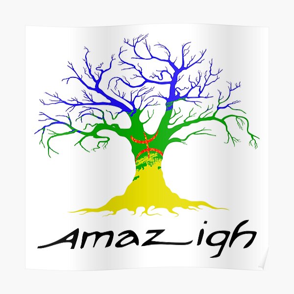 Drapeau de l'arbre amazigh Poster
