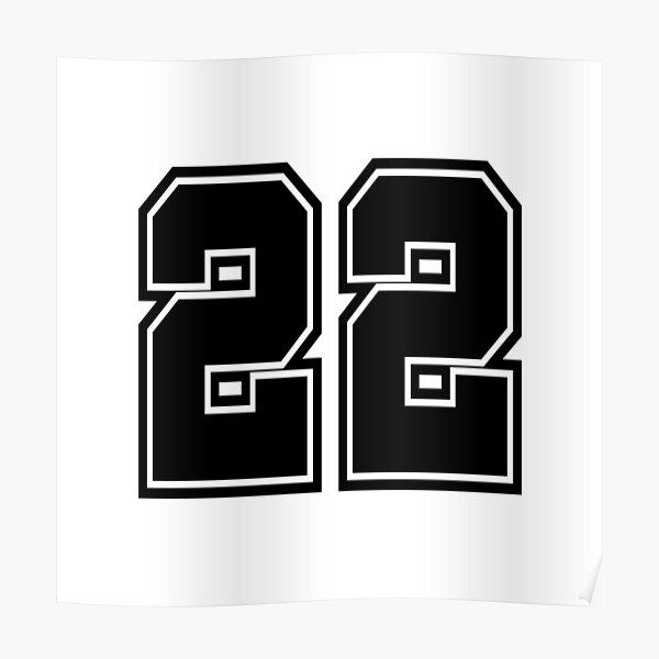 Number 27 American Football, Soccer, Sport Design Poster by shirtbutler