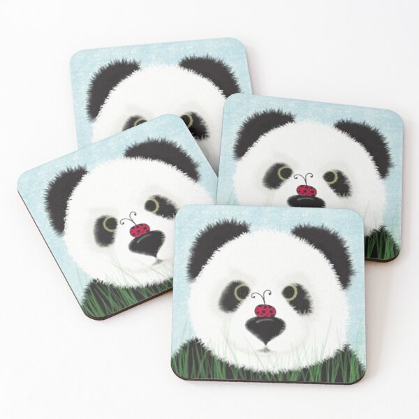 Artikelvorschau, Der Pandabär und der Marienkäfer entworfen und verkauft von OneArtsyMomma.