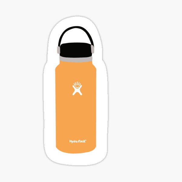 Orange Hydro Flask Sticker for Sale by EBRBR