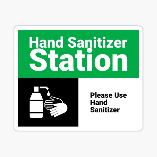 Item preview, Hand Sanitizer Station - Please Use Hand Sanitizer - Sign - Green designed and sold by SocialShop.