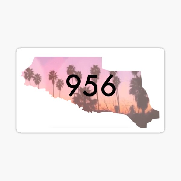 956 Palm Tree Map Sticker