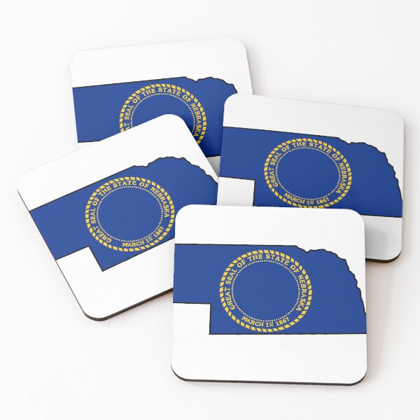 Item preview, Nebraska State with flag designed and sold by okunicka.