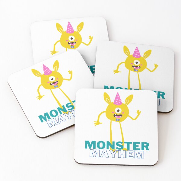 Item preview, Tall yellow happy animated monster - Monster Mayhem designed and sold by priyankajustine.
