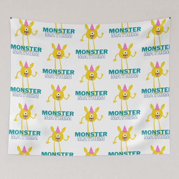 Item preview, Tall yellow happy animated monster - Monster Mayhem designed and sold by priyankajustine.
