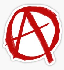 Anarchy Symbol Graffiti Style Sticker
