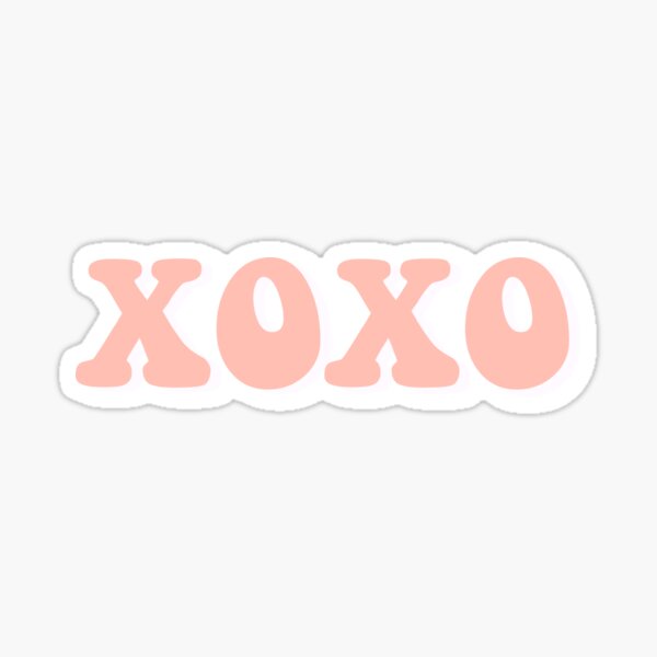 Pink 2025 xoxo font