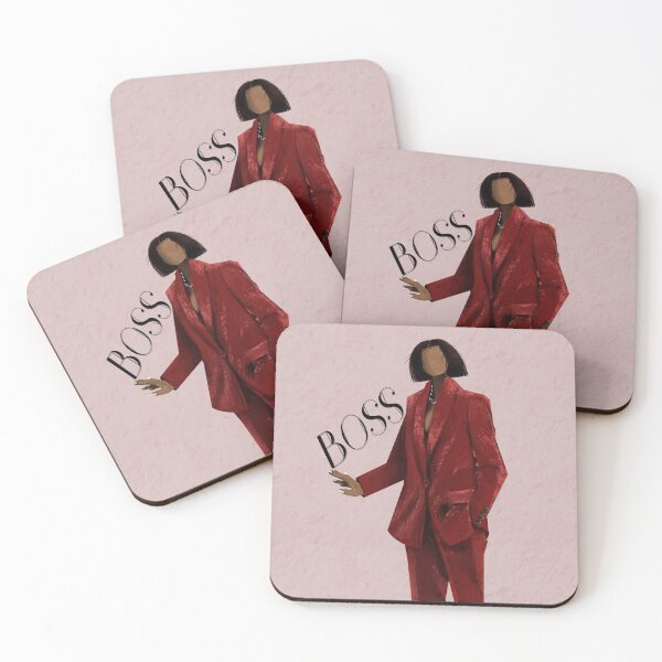 Item preview, Black woman in red suit  designed and sold by Gems4You.