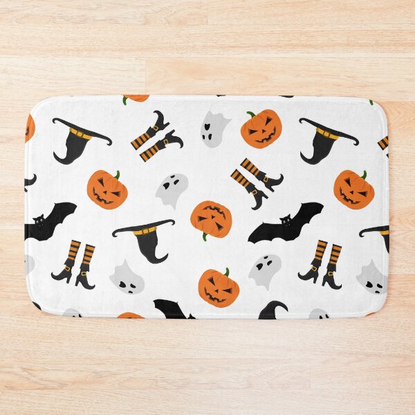 Item preview, Halloween pattern with pumpkins,bats,ghosts,witch's hat and witch's boots. designed and sold by GulArt.