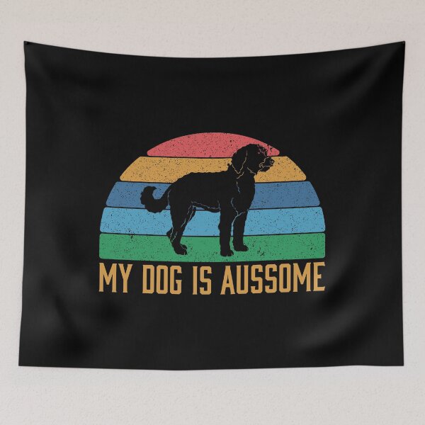 Item preview, My Dog Is Aussome Funny Aussiedoodle Owner print designed and sold by jakehughes2015.