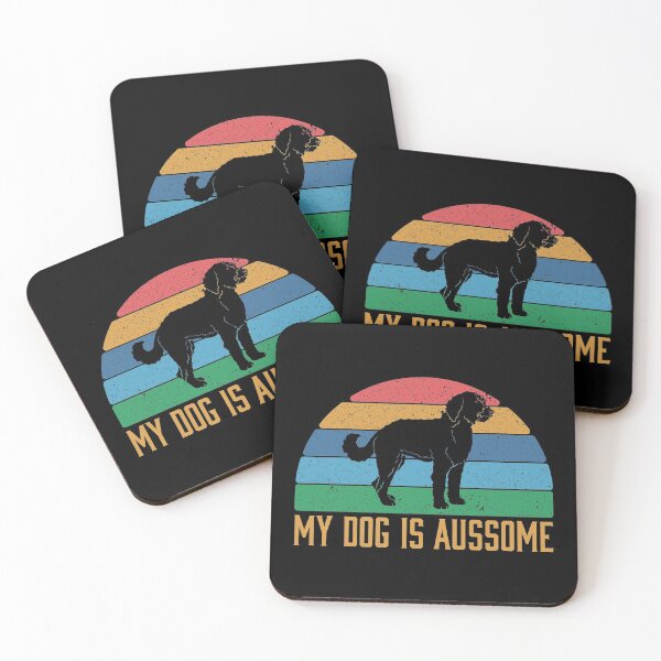 Item preview, My Dog Is Aussome Funny Aussiedoodle Owner print designed and sold by jakehughes2015.