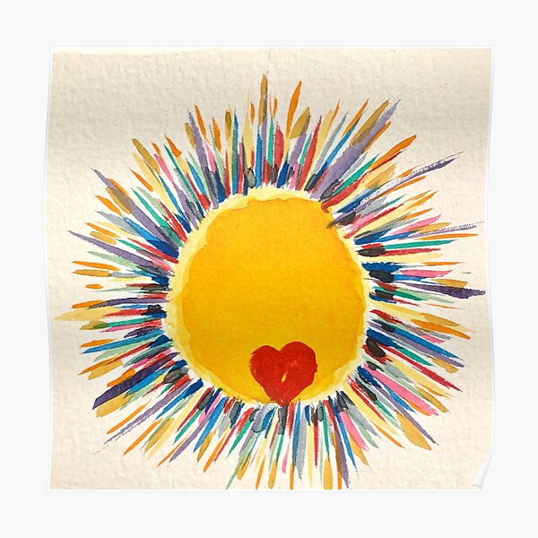 Rainbow Sun by Tola Poster