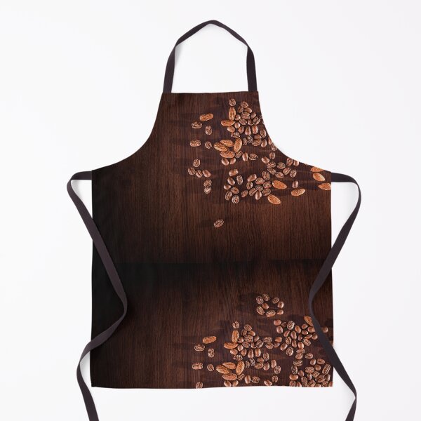 Item preview,  giant coffee beans with almonds sprinkled on a wooden tabletop designed and sold by alinalenz.
