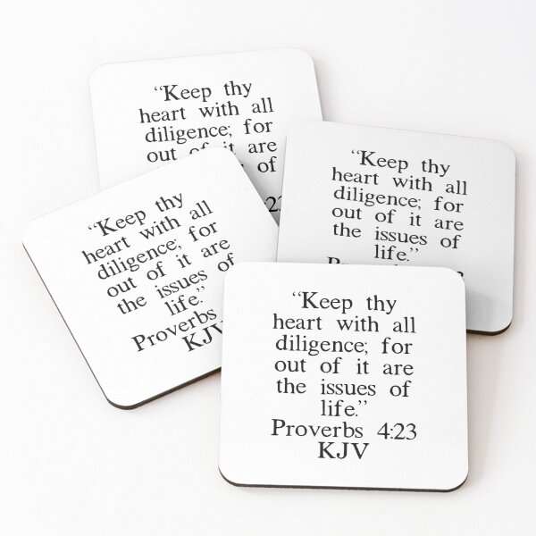 Item preview, Proverbs 4:23 KJV designed and sold by IBMClothing.