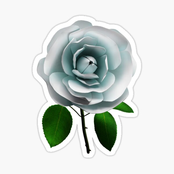 White Rose Sticker