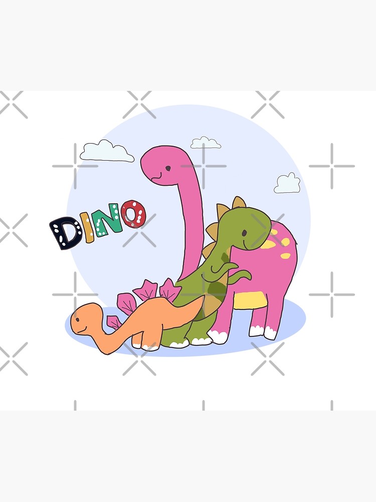 "DINO Family T-shirt Design- Its Okay Not to Be Okay" Canvas Print by