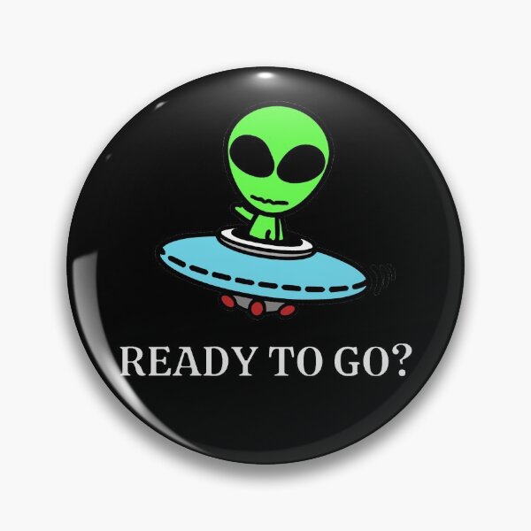 Item preview, Ready to go? Alien with spaceship designed and sold by StarlightTales.